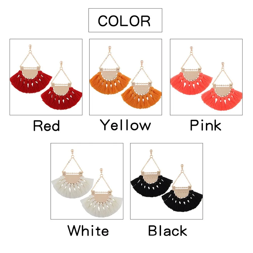Flabella Tassel Earring Drop Earrings S925 Pin Hyperbole Jewelry Vintage Long Hoop Women's Catkins Fashion Sexy Bohemia 2018 New |