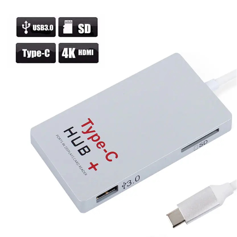 Многофункциональный 6-портовый Usb 3. 0 type-c концентратор устройство для чтения