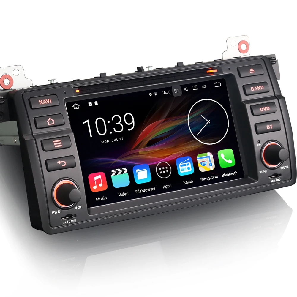 Cd плеер автомобиля Android 7 1 DAB + gps DVD DVR SAT NAV Радио RDS Bluetooth CAM в для BMW 3 серии E46 3er M3 318 320