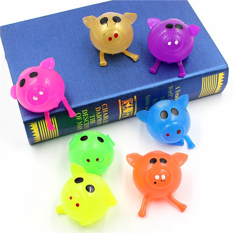 Multi Color Squishy Pig Antistress Water Ball Squeeze Vent Mochi Rising Abreact Soft Sticky Stress Relief Funny Gift JellyToy