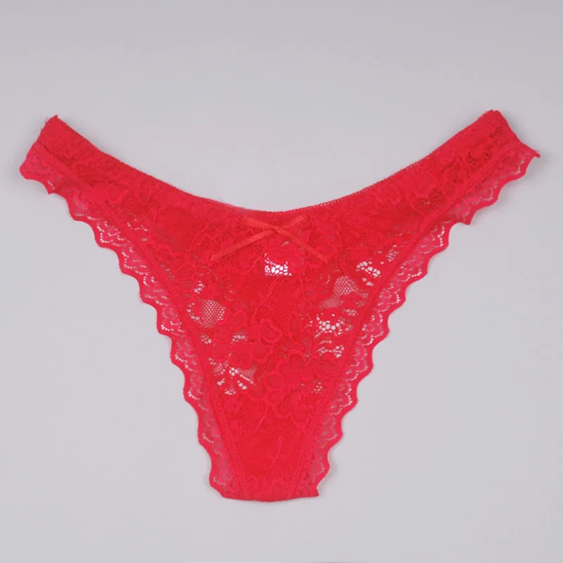1 шт. сексуальные женские кружевные стринги трусики нижнее белье Прозрачное для