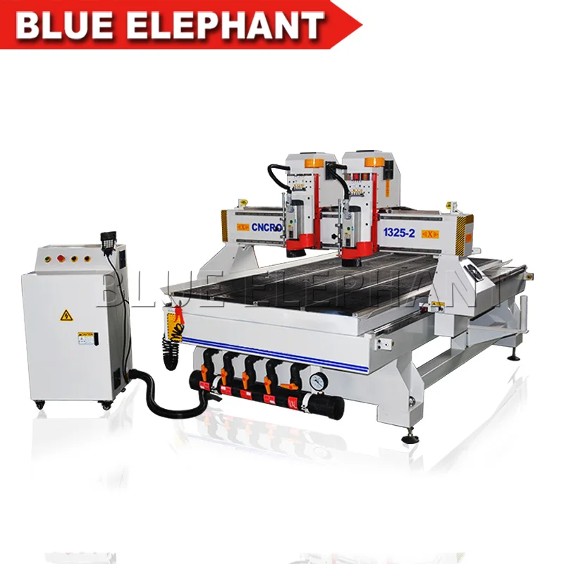 Фрезерный станок с ЧПУ 1325 4 х8 футов двухголовочный под дерево металл камень шкаф