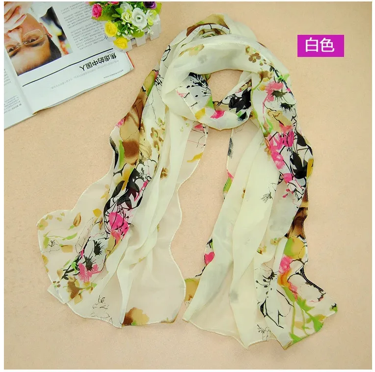 Bright flowers scarf elegant Chinese style oriental women silk scarves wholesale super cheap | Аксессуары для одежды