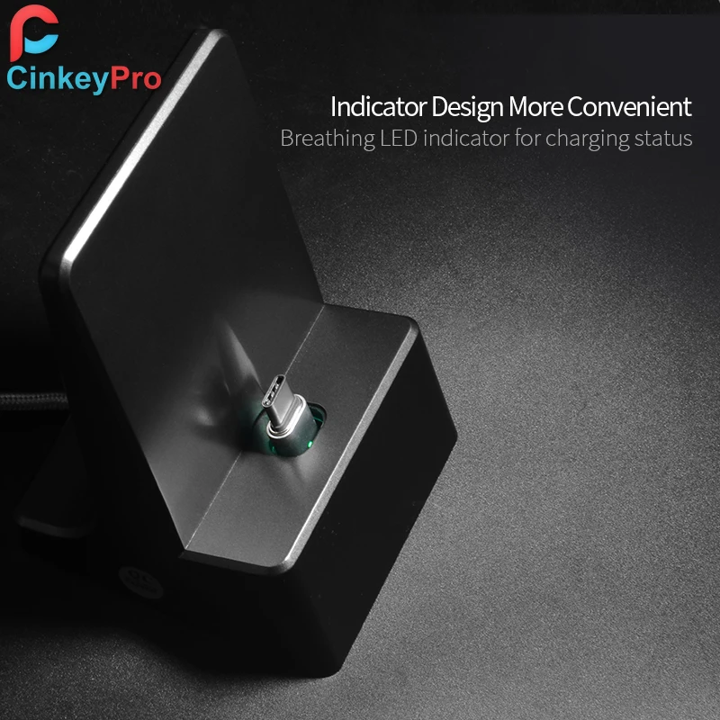 

CinkeyPro Type C USB Charger Dock Magnetic Stand For Samsung Mobile Phone Holder Universal Type-C 5V/2A Charging with 1M Cable