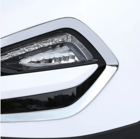 Для hyundai Tucson 2015 2016 2017 передняя фара туман светильник тумана лампа хромированная