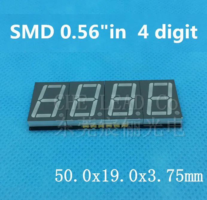 0 56 дюймовый &quotSMD светодиодный дисплей 4 битный smd цифровая трубка дюймов Красный 7