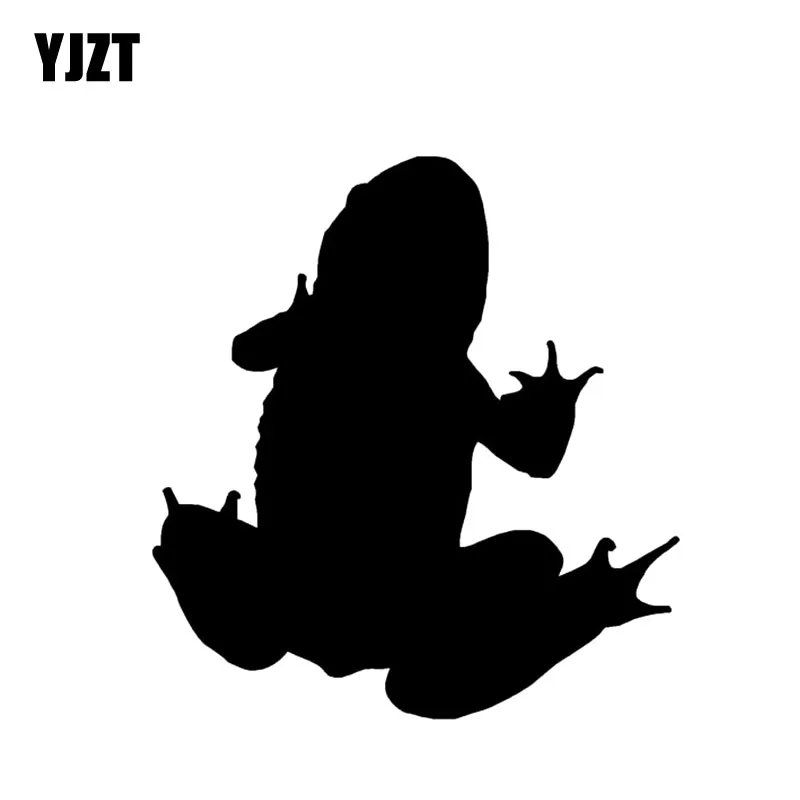 

YJZT виниловая наклейка 14 см * 14,9 см с рисунком земноводных затенений, красивая наклейка для автомобиля, Черная/Серебристая искусственная нак...