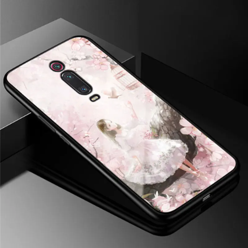 Чехол для Xiaomi mi 9 T Pro, жесткий чехол из закаленного стекла для Xiaomi mi 9 T, мягкий бампер из ТПУ для mi 9 T 9 T Pro mi 9TPro Coque - Цвет: 41