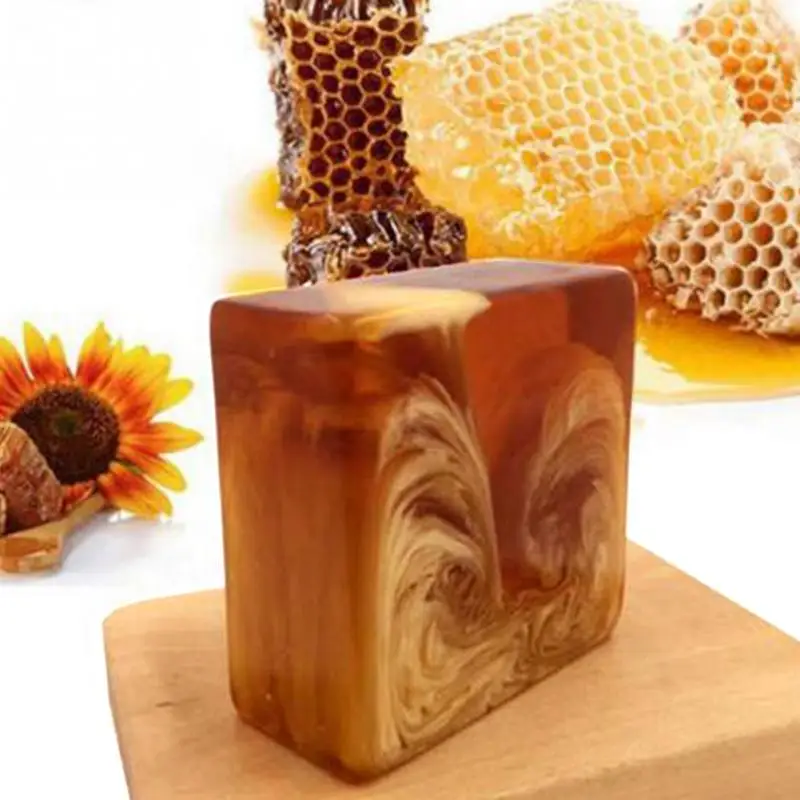 

Natural Handmade Honey Soap Propolis Honey Milk Soap Face Care Replenishing White Skin Beauty Bleaching Deep Cleansing Soap