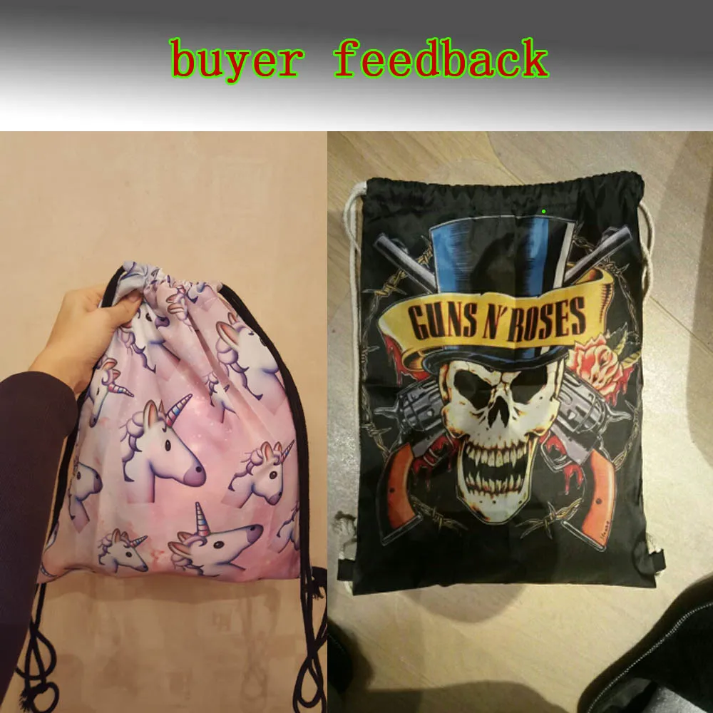 CustomizedFunny 3D Рисунок щенка котенка для женщин Drawstring schoolba детей девочек мини