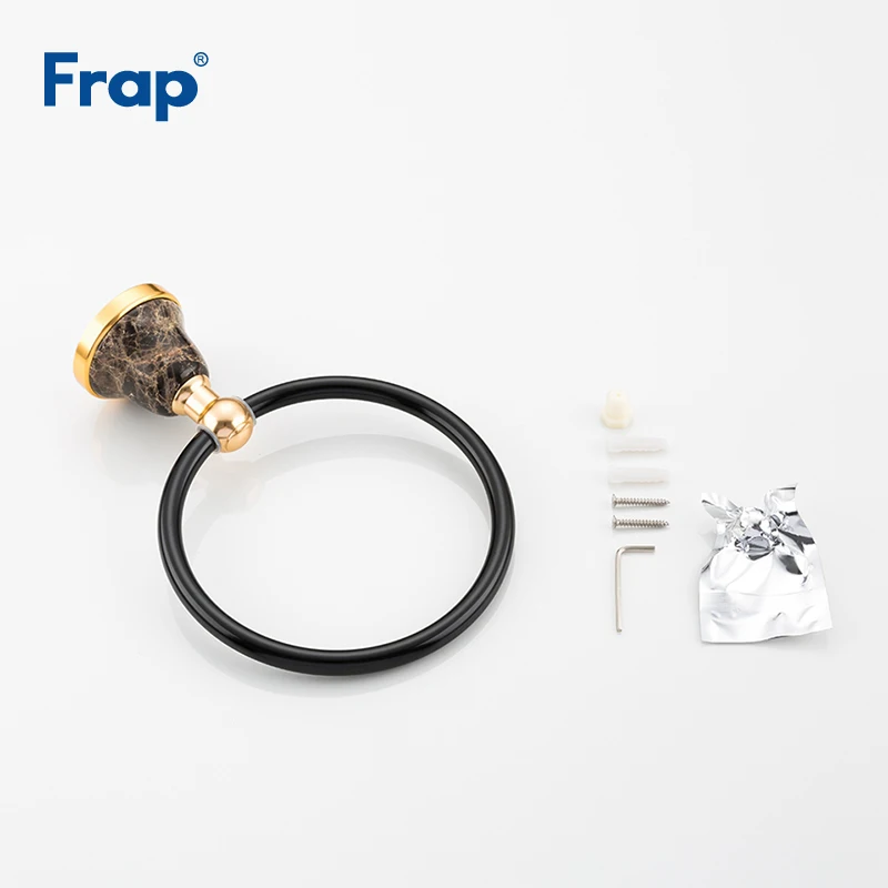 Frap новое поступление европейский стиль Wal-mount полированное кольцо для полотенец