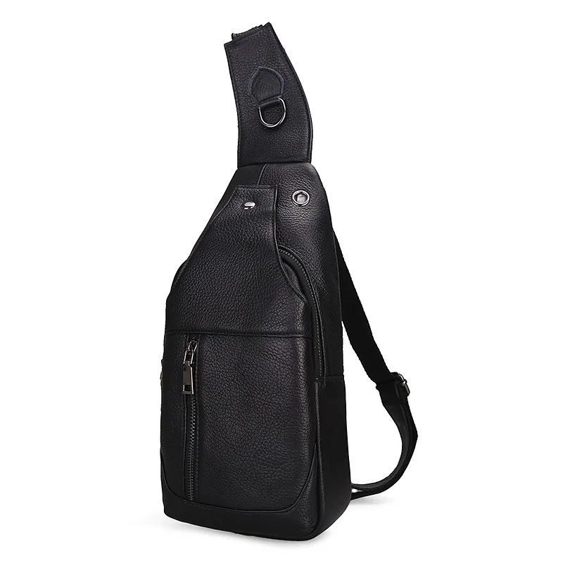 Новая модная мужская поясная сумка из 100% коровьей натуральной кожи повседневная нагрудная для мальчиков