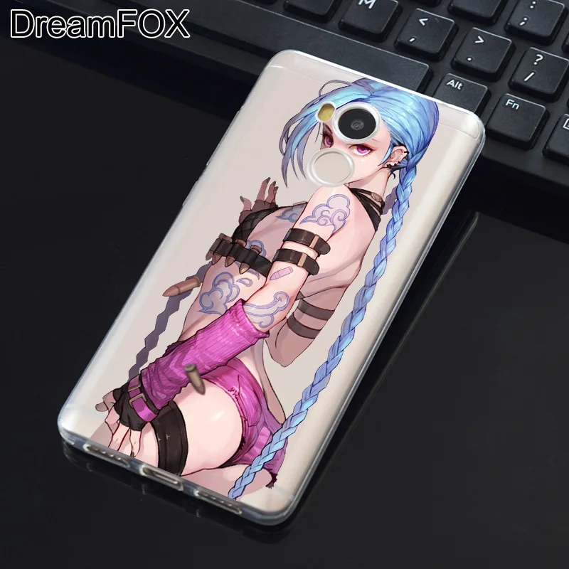 DREAMFOX M246 League Of Legends Jinkesi Мягкий силиконовый чехол из ТПУ для Xiaomi Redmi Note 3 4 4X5 5A 6 7 Pro Global