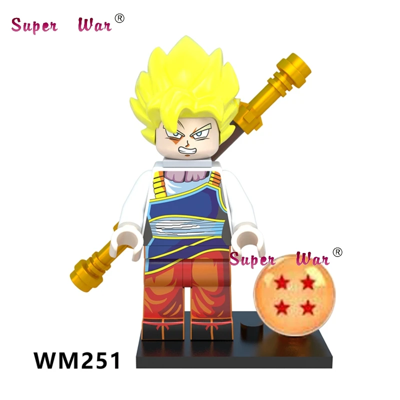 WM251 Один строительные блоки Dragon Ball Z Аниме Мультфильм серии Сон Гоку криллин Запуск пикколо г-н сатана игрушки для детей - Цвет: WM251