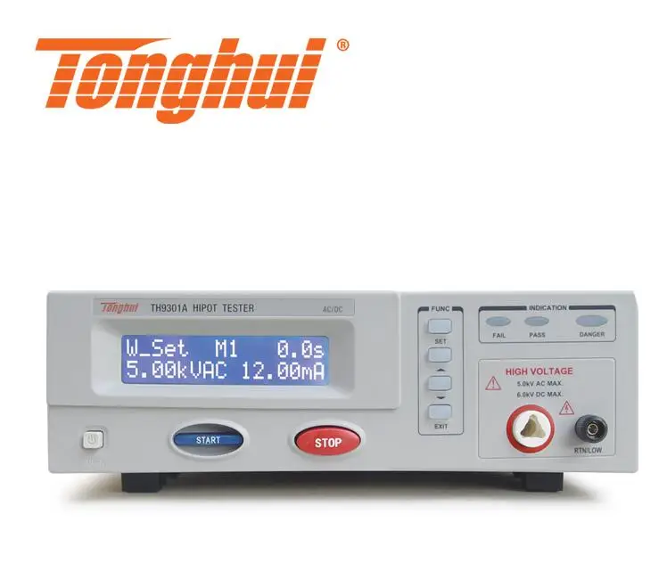 TONGHUI TH9301A тестер выдерживаемого напряжения AC 0 5000V/DC 6000V электробезопасности|tester