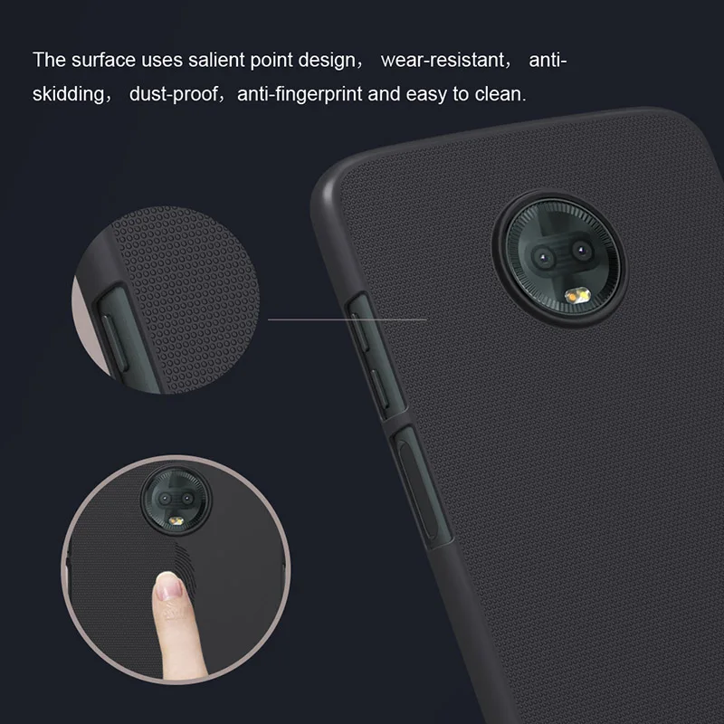 Чехол Nillkin для Motorola MOTO Z3 чехол Play суперматовый из поликарбоната жесткий матовый