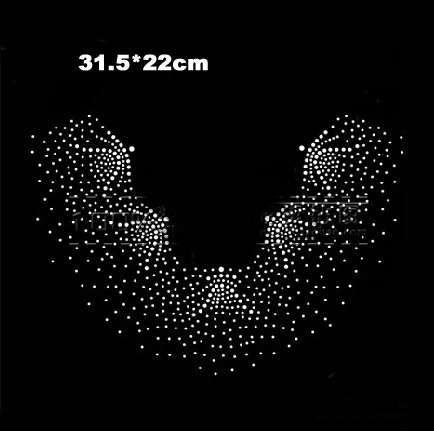 4 шт./лот модный дизайн мотив со стразами горячей фиксации для декольте