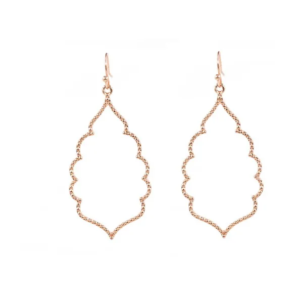 

Geometric Hexagon Harmmed Alloy Metal Simple Style Water Drop Earrings