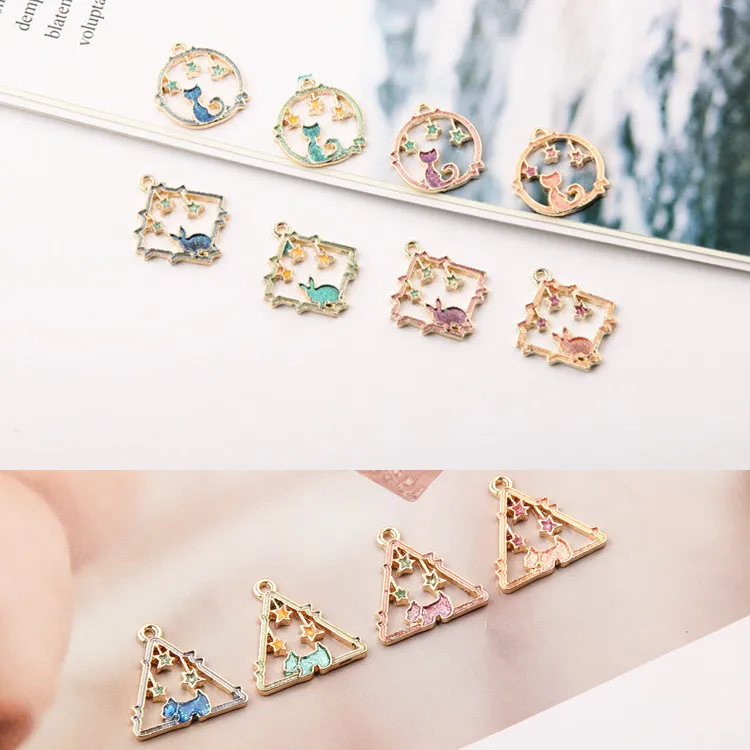 6 шт. подвески для ожерелья из эмалированного сплава | Украшения и аксессуары