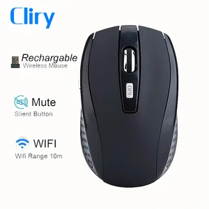 Cliry перезаряжаемая беспроводная мышь 1600 точекдюйм Slient 6D Кнопка мини оптическая беспроводная мышь Мышь Компьютерный ноутбук Настольный USB