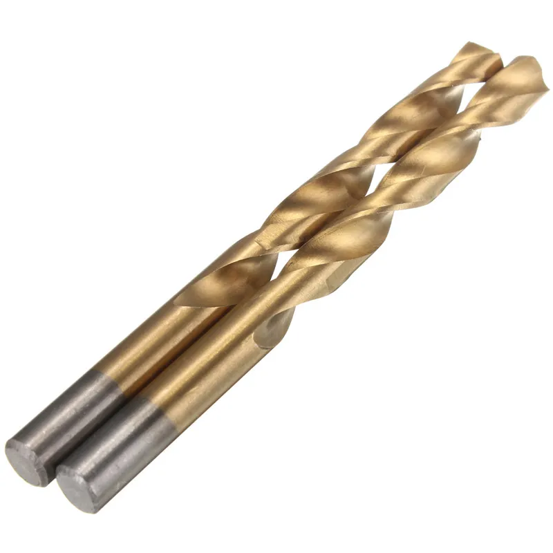 

DANIU High Quality 100pcs 1.5mm - 10mm Titanium Coated Drill Bit Set High Speed Steel Manual Twist Drill Bits