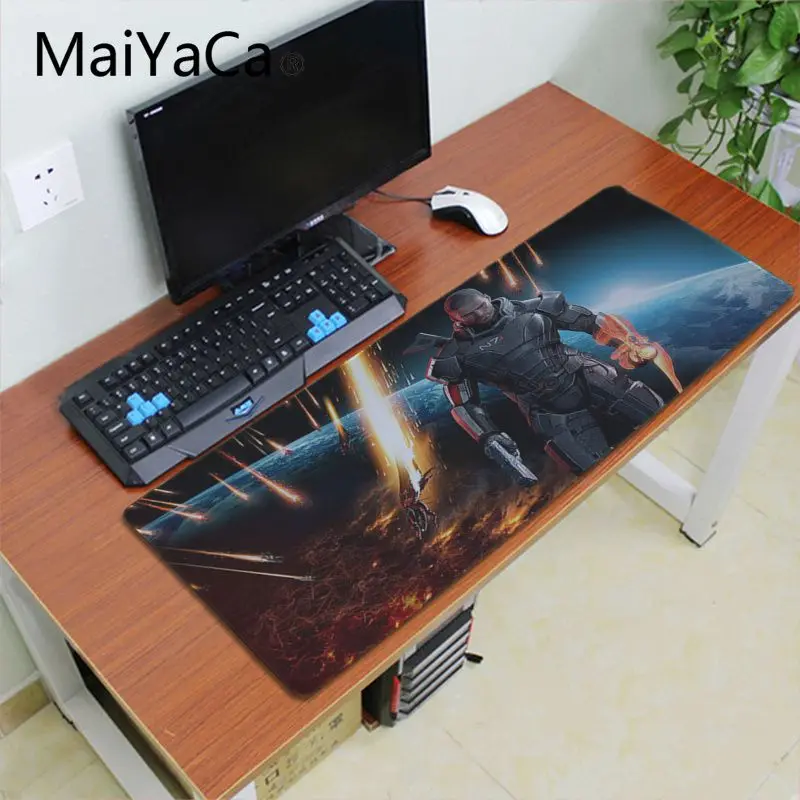 Maiyaca Забавный массовый эффект красивый коврик для мышки в стиле аниме игровой