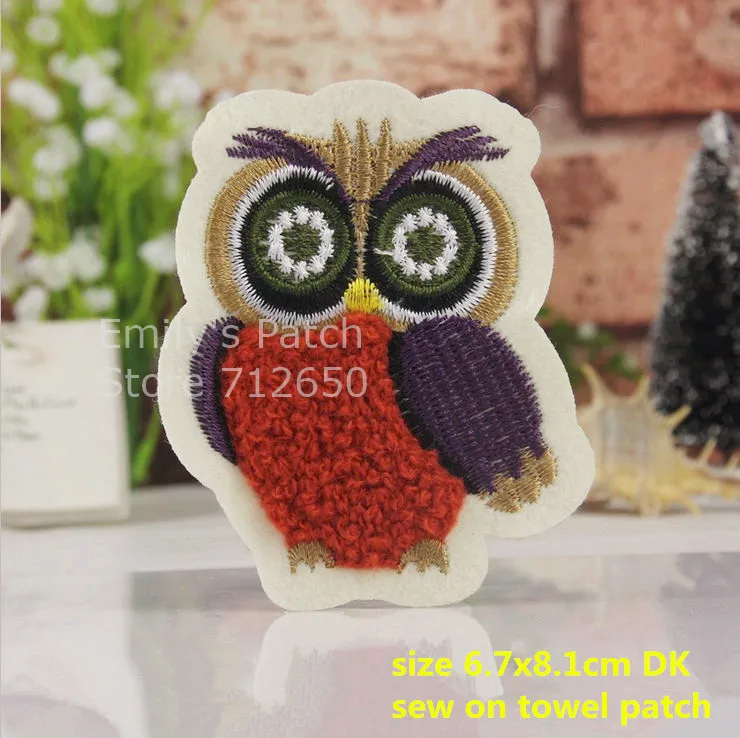 Службой CPAM Доставка Набор из 10 шт. цветы с рисунком Совы и лягушки пришить