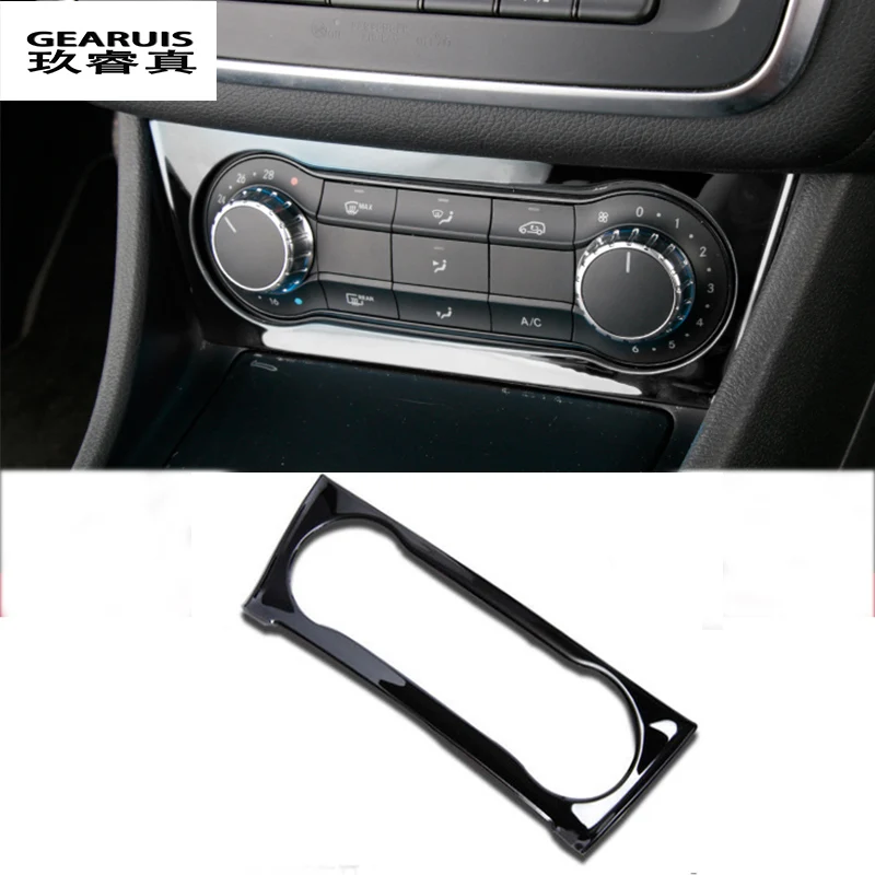 

For Mercedes Benz A GLA CLA Class W176 X156 C117 Interior Air Condition AC Switch Cover Trim stainless steel Stickers 2013-2017