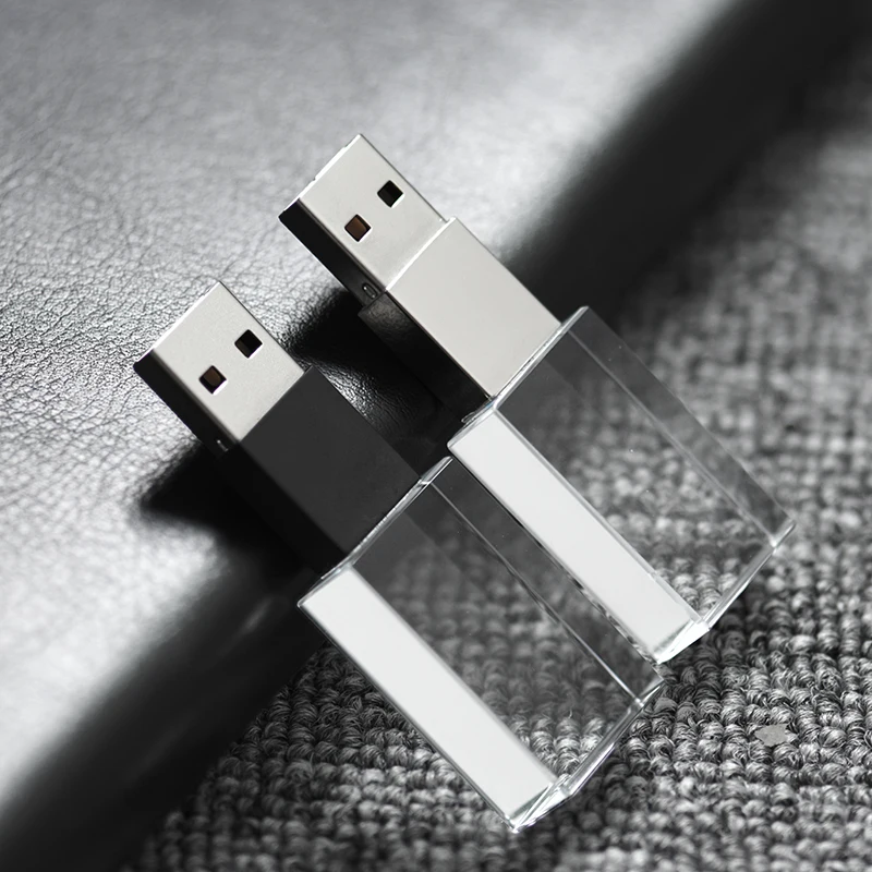 Кристальный usb палочки 3D Распечатать собственный логотип 4 ГБ 8 16GGB флеш