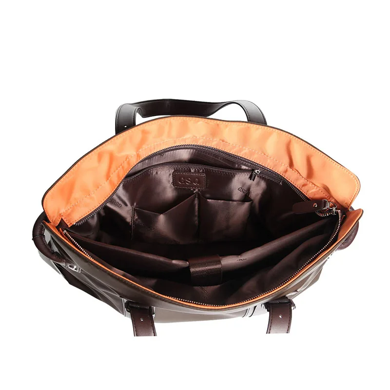 GSQ Мужчины Сумка Полиэстер Мужчин Портфель 14' Computer Сумки Модные Высокого