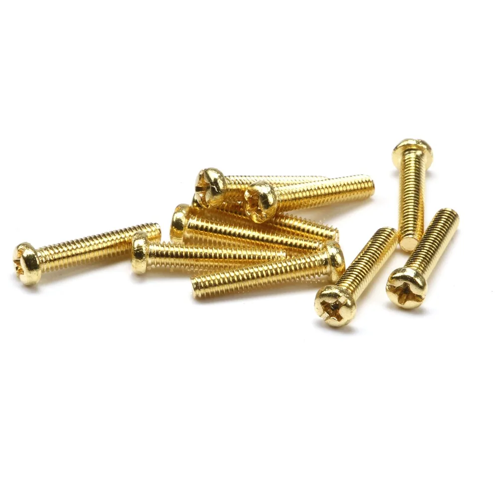 

500pcs M2.5*12 Brass Machine Screw Pan Head Phillips Drive Screws