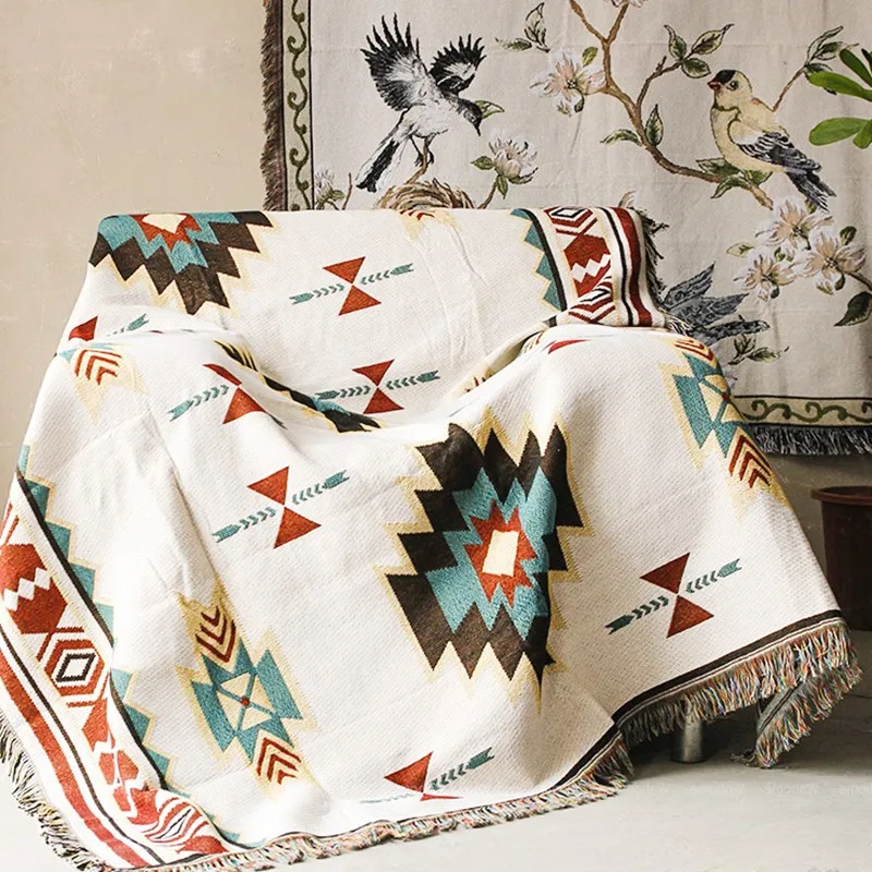 Европейское геометрическое одеяло дивана декоративное покрывало Cobertor на