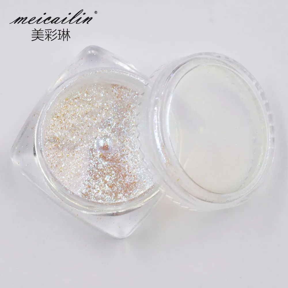 Meicailin 0,2 г/кор. неоновая Аврора для дизайна ногтей блестящие порошки Русалка Единорог хром пигмент пыль зеркало голографическое лазерное украшение