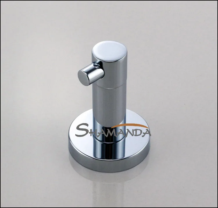 Бесплатная доставка одиночный крюк для одежды крючок твердая латунь конструкция