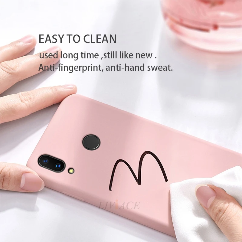Жидкий силиконовый чехол для телефона huawei honor 10i 8x8 9 10 lite view 10 20 20i play p20 lite pro Мягкая силиконовая задняя крышка