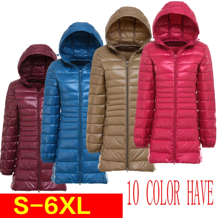 Новые 2020 женские ультра светильник куртка с капюшоном женская зимняя Тонкий