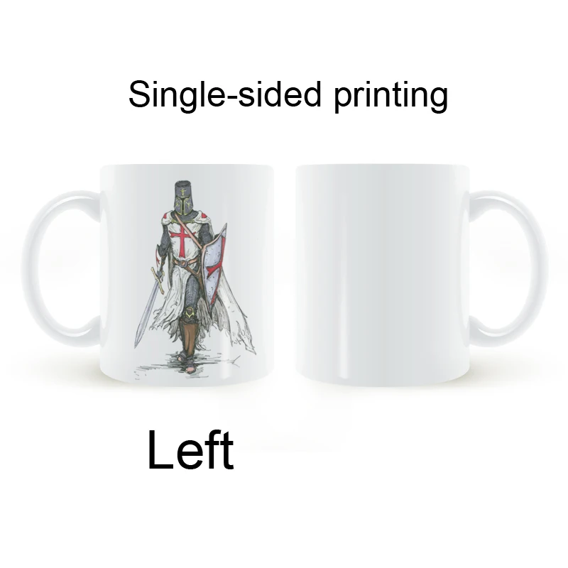 Кружка воина крестоносцев кофе молочная керамическая чашка креативные DIY