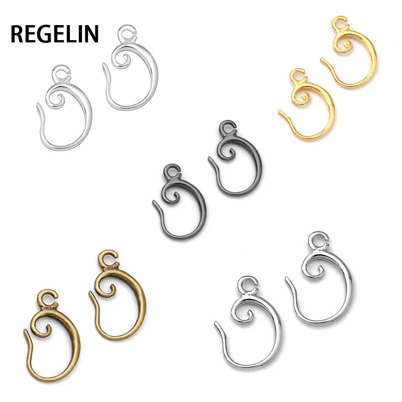 REGELIN 5 цветов винтажные серебряные/позолоченные серьги с крючком для женщин 10
