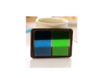 2 colors Новые милые каваи цветные блокноты для записей Милая липкая бумага отправить сообщение школьные канцелярские принадлежности - Цвет: 2 colors