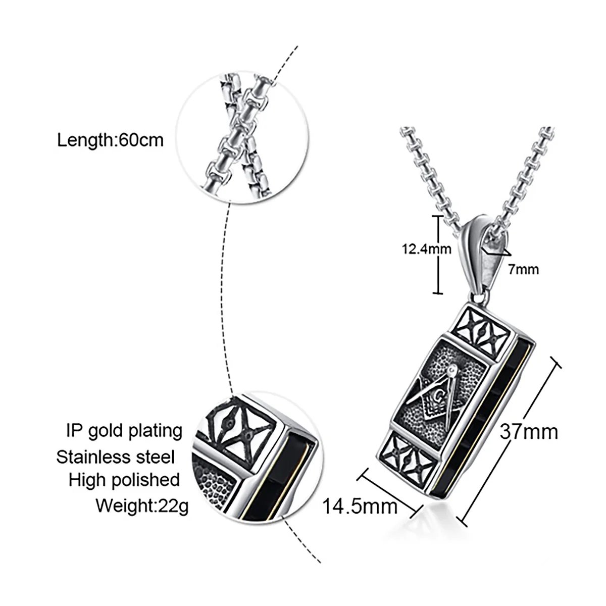 Черная подвеска в виде скелета из нержавеющей стали 316 рыбьего черепа ожерелье