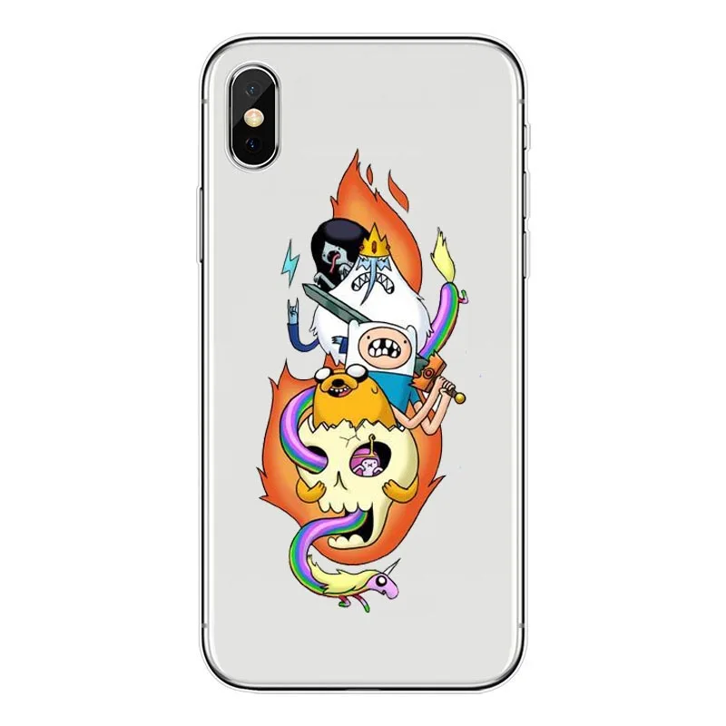 Seracase Adventure Time Мягкий силиконовый чехол из ТПУ для Apple iPhone X 8 7 6 6S Plus 8pius 5 5S