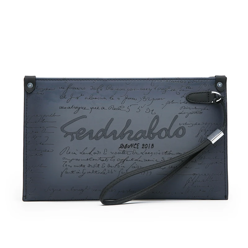 Длинный мужской кошелек FEIDIKABOLO бумажник из искусственной кожи клатч на молнии