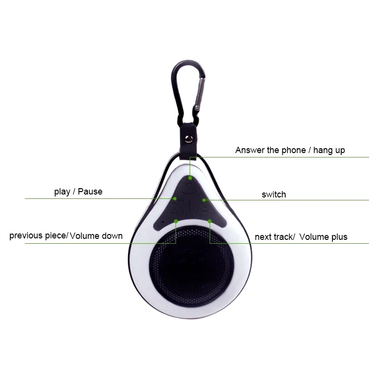 LemonMan JT2686 Водонепроницаемая bluetooth колонка Спортивная Беспроводная с поддержкой