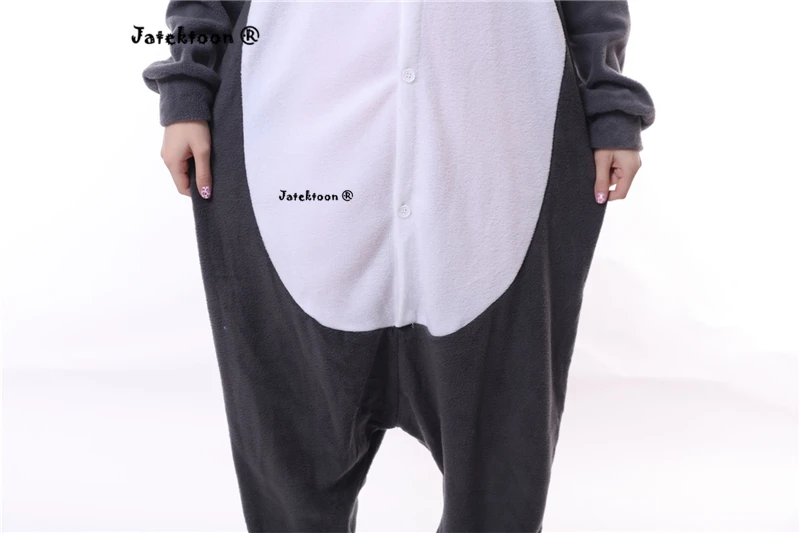Милый чехол с животным узором Lemur длинный хвост обезьяна взрослых Onesie унисекс пижамы Хэллоуин костюмы для рождественской вечеринки