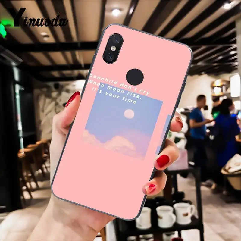 Yinuoda сладкий небо розовый великое искусство узор печати эстетическое PhoneCase для XiaomiMi6 Mix2 Mix2S Note3 8 lite Redmi5 note5 Note4 4X