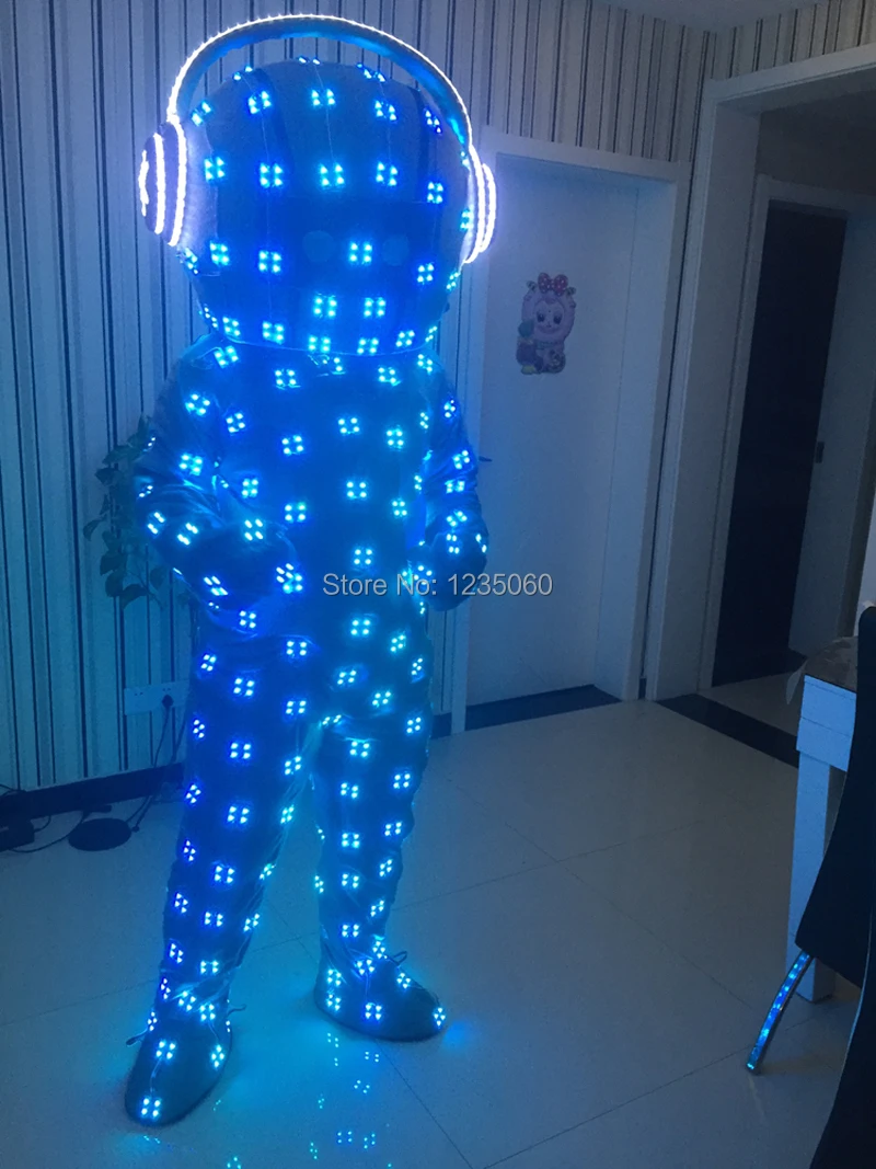Красочные RGB светодиодный светильник для костюмированной вечеринки LED костюм