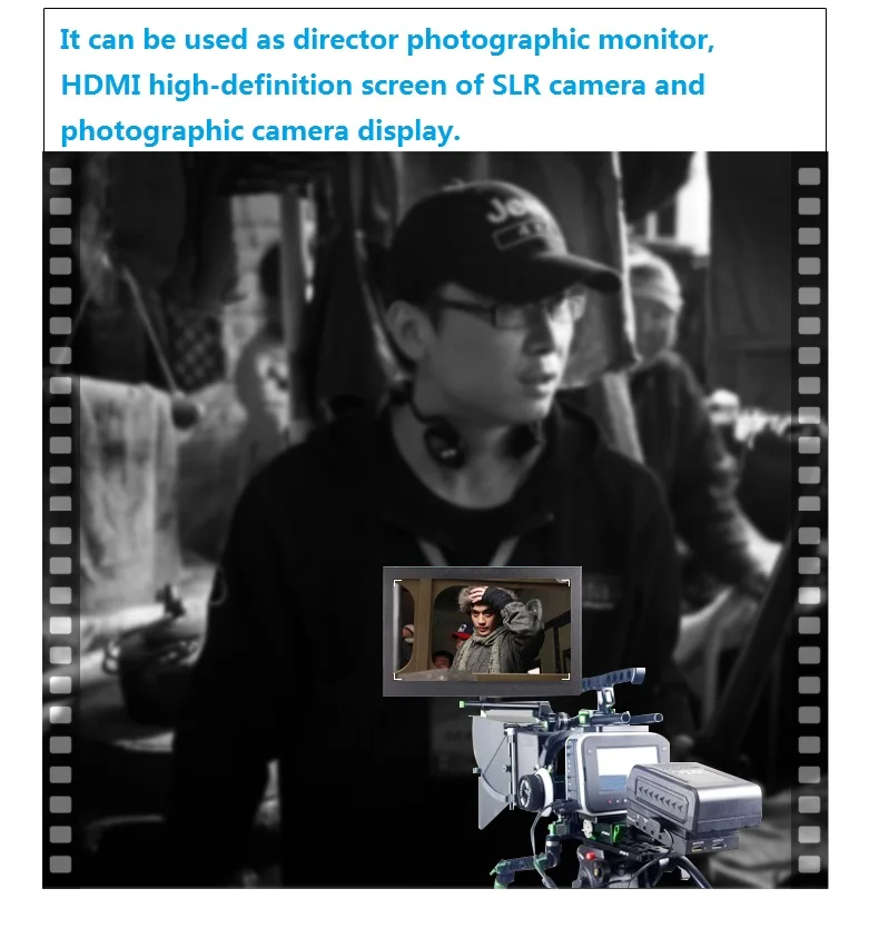 Лидер продаж 7 дюймов Full HD монитор 1024x600P Мини Портативный Дисплей VGA AV HDMI BNC Вход металлический корпус для PS3 Xbox