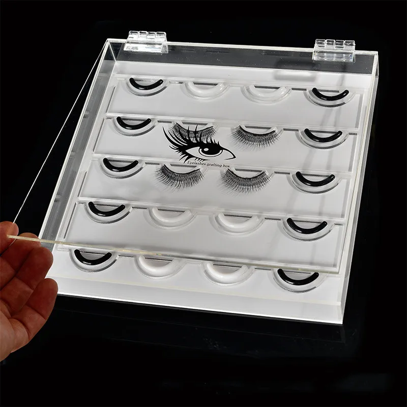 Демонстрационная Подставка для ресниц 20 cs органайзер коробка накладных клей