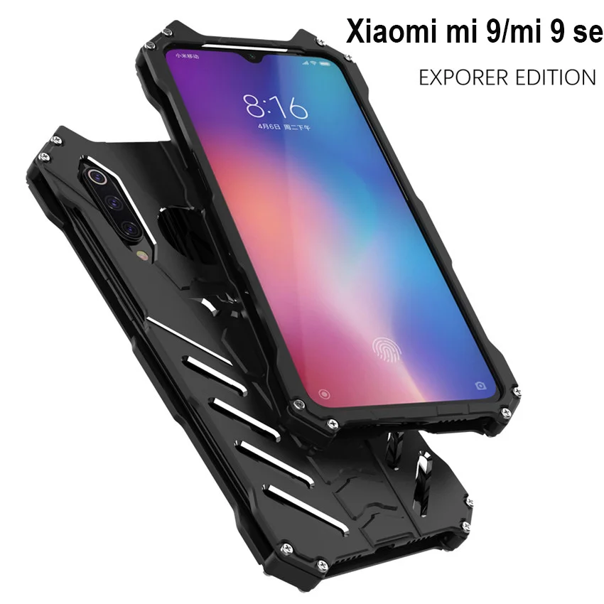 Чехол для Xiaomi Mi 9 искусственный Бэтмен Роскошный Алюминиевый металлический чехол