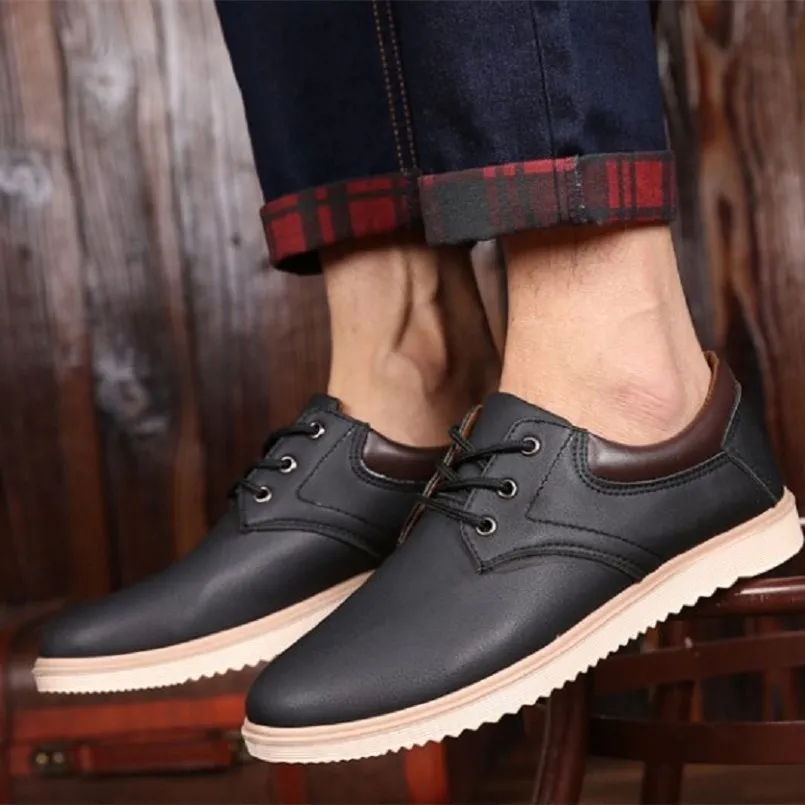 Cresfimix zapatos hombre Мужская мода 2018 коричневая Удобная Осенняя обувь мужская крутая на